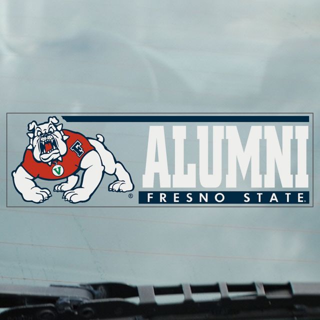 California State University Fresno Alumni Cling Decal