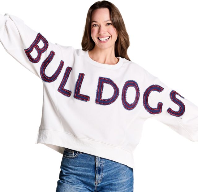 Fresno State Women's Distressed Crewneck Sweatshirt