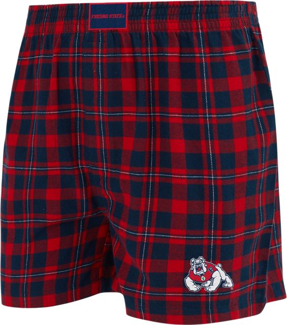 Fresno State Bulldogs Flannel Boxers