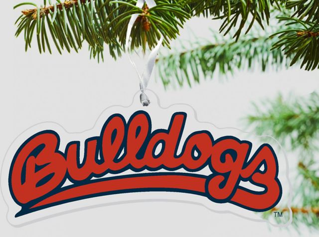 Fresno State Candy Cane 3" x 4" Etched Ornament