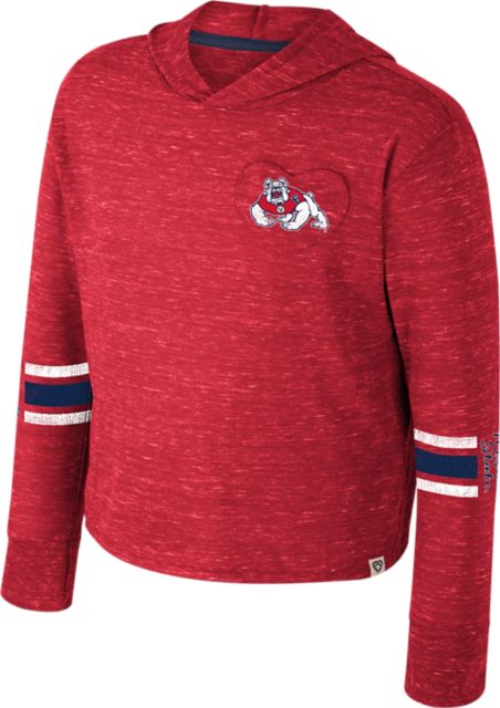 Fresno State Youth Girl's Hooded Long Sleeve T-Shirt