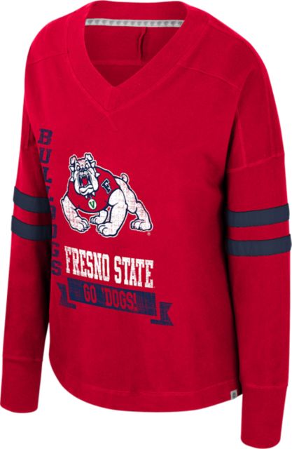 Fresno State Women's Violet Oversized Long Sleeve Knit T-Shirt