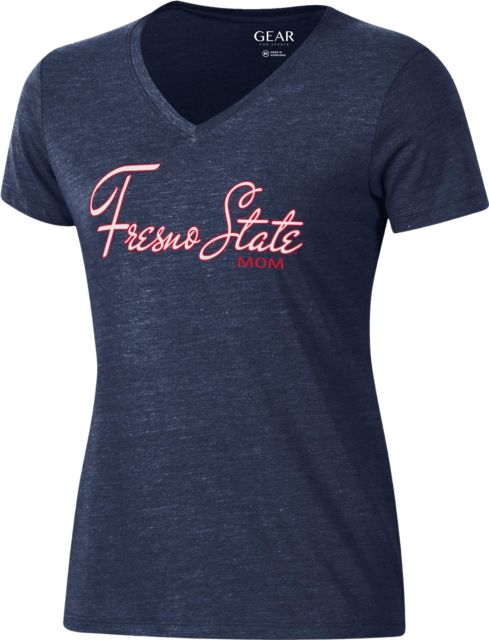 Fresno State Women's V-Neck Short Sleeve T-Shirt