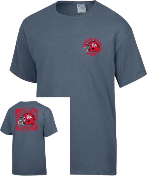 Fresno State Football Helmet Short Sleeve T-Shirt