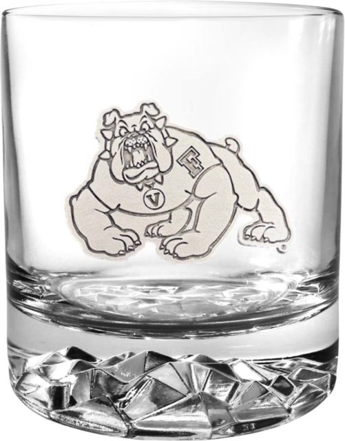 Fresno State Bulldogs Round Glass
