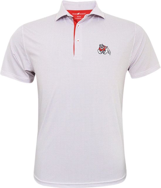 Fresno State Bulldogs Checkers Polo