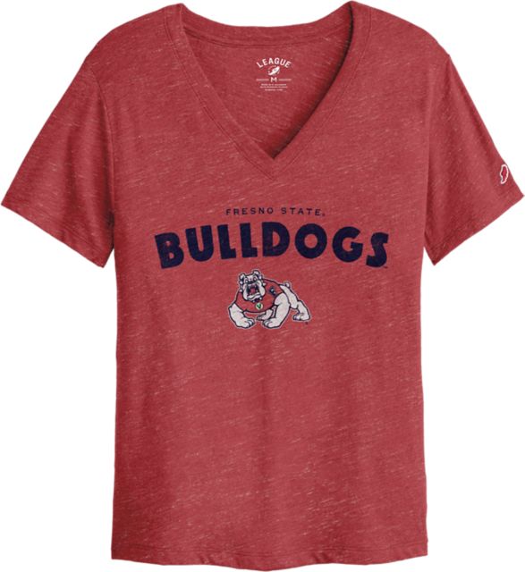 Fresno State Bulldogs Women's V-Neck Short Sleeve T-Shirt