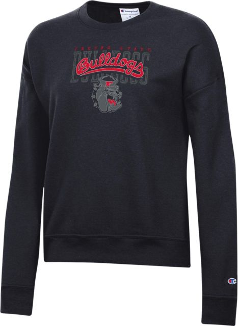 Fresno State Women's Black Out Powerblend Crewneck Sweatshirt