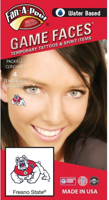 California State University Fresno Tattoo 4-Pack