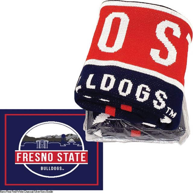 Fresno State 63 x 53 Knit Blanket