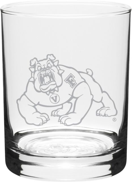 Fresno State Bulldogs 14 oz. Double Old Fashioned Glass