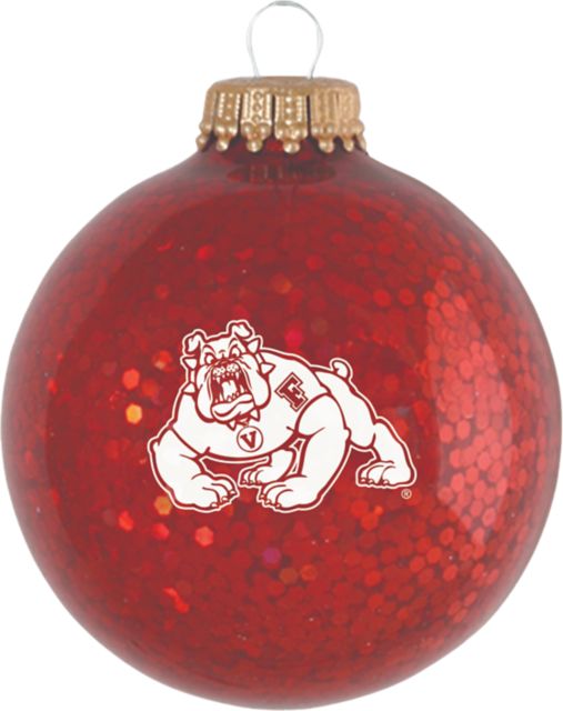 Fresno State Bulldogs Sparkle Ball Ornament