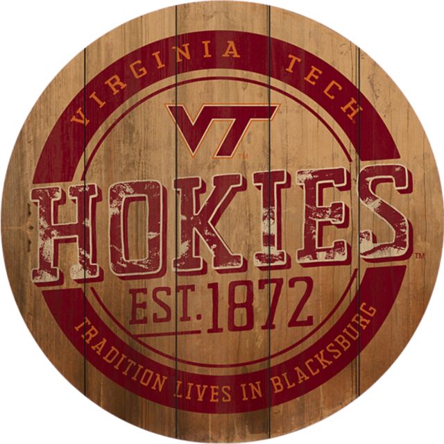 Virginia Tech Barrel Top Wall Mount 26''x26'' - ONLINE ONLY