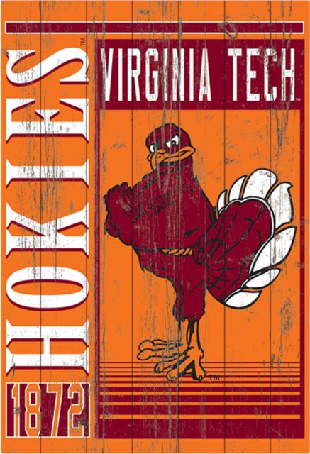 Virginia Tech 25''x 36'' Showcase Plank Sign - ONLINE ONLY