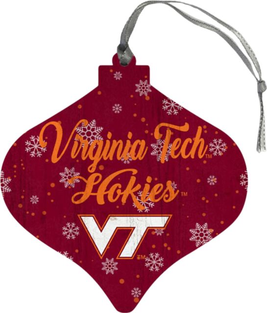 Virginia Tech Snow Bulb Ornament