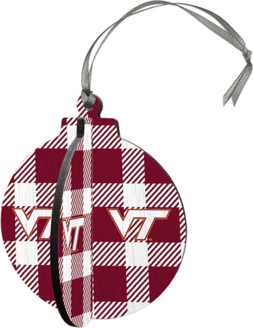 Virginia Tech 3D Round Ornament