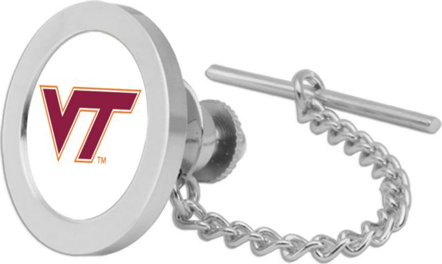 CSI Silver Tie Tack/Lapel Pin Gift Boxed With Colored Medallion - ONLINE ONLY