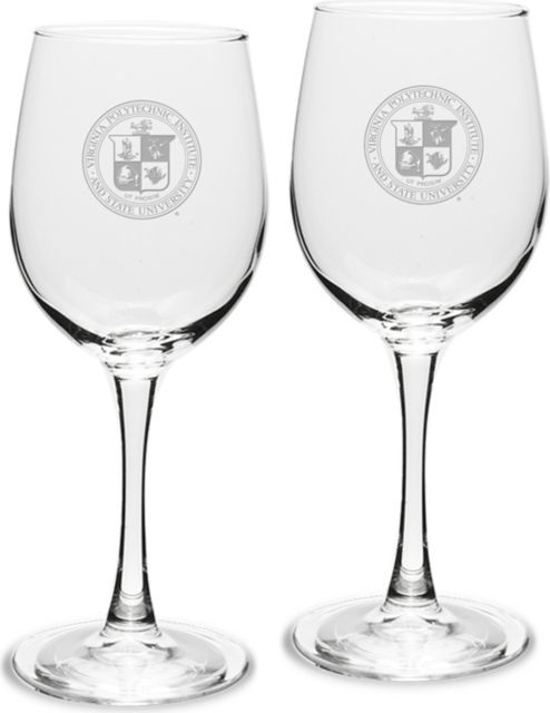 Pair of Wine Glasses (2) His and Hers (10 oz) 