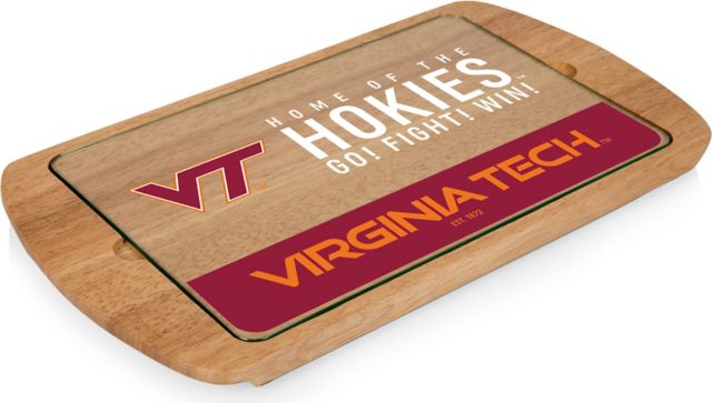 Virginia Tech Billboard Glass Top Serving Tray - ONLINE ONLY