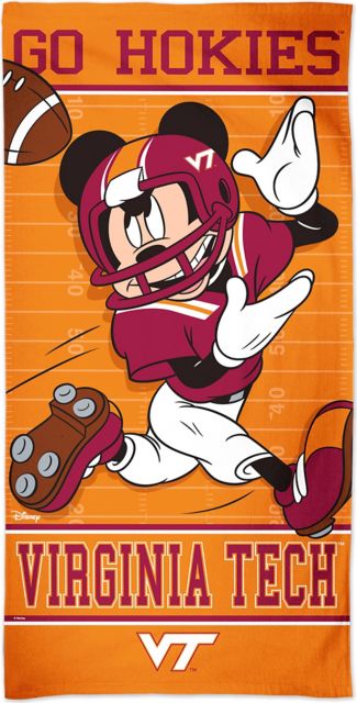Virginia Tech 30''X60'' Beach Towel -Mikcey Mouse - ONLINE ONLY