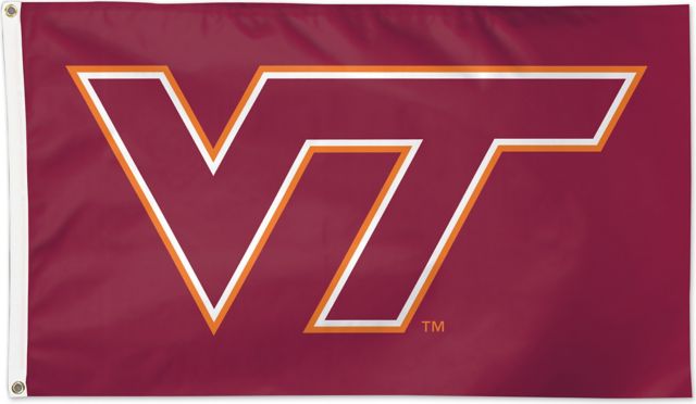Virginia Tech 3'X5' Deluxe Flag  - ONLINE ONLY