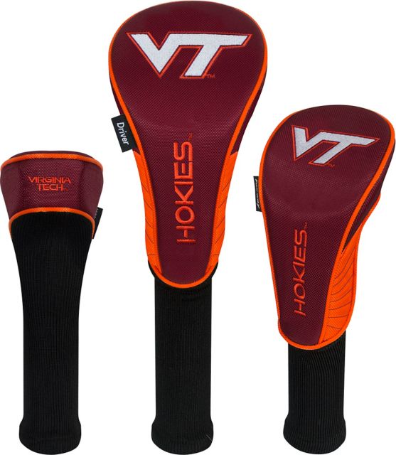 Virginia Tech University Set Of Three Headcovers - ONLINE ONLY