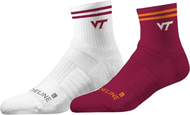 Virginia Tech Half Calf Socks - 2 Pack