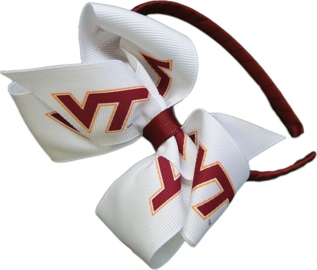 Virginia Tech Logo Bowtie Baby Headband