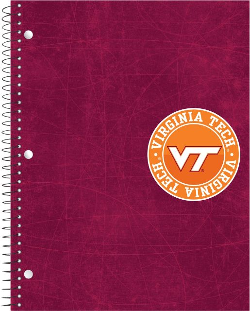 Virginia Tech 1 Subject Notebook