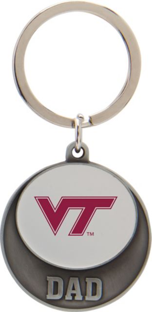 Virginia Tech Dad Keychain