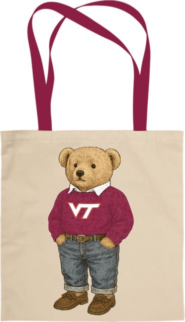 Virginia Tech Bear Tote Bag