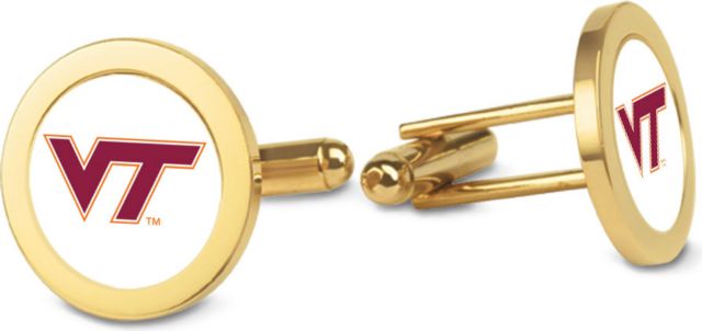 CSI Gold Cufflinks (Gift Boxed) With Colored Medallion - ONLINE ONLY
