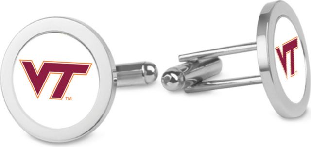 CSI Silver Cufflinks (Gift Boxed) With Colored Medallion - ONLINE ONLY