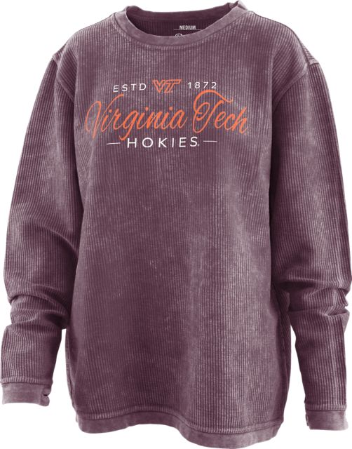 Virginia Tech Hokies Women's Corduroy Crewneck Sweatshirt