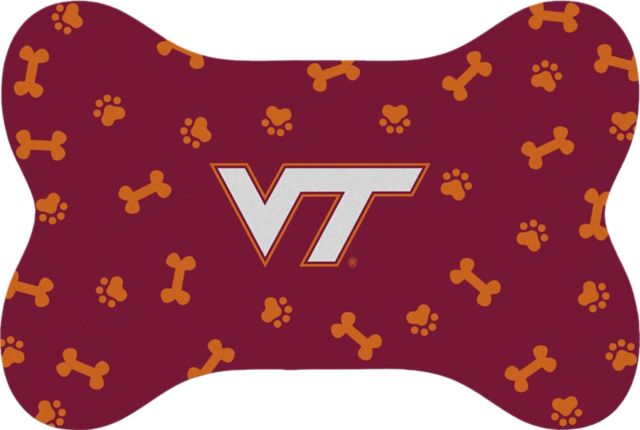 Virginia Tech Bone Shaped Pet Mat