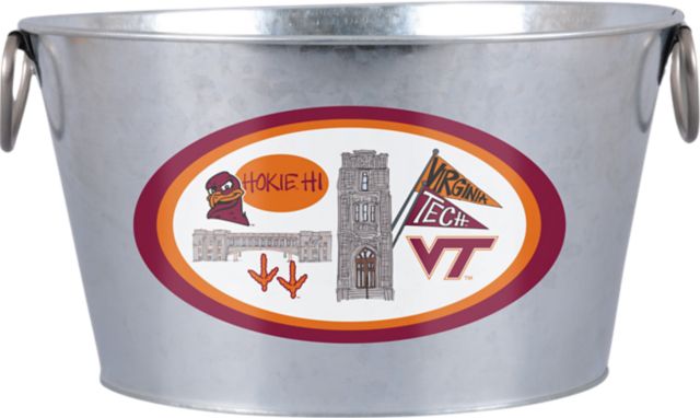 Virginia Tech Metal Beverage Bucket