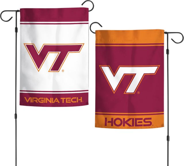 Virginia Tech Hokies Two Sided Car Flag