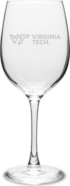 Virginia Tech 17 oz. Wine Glass