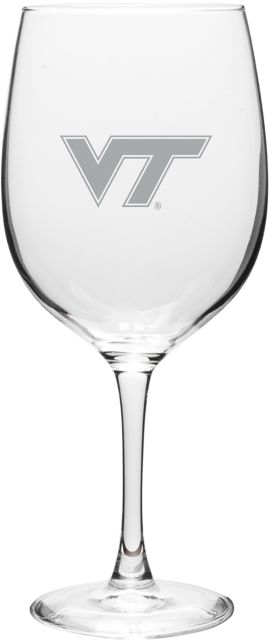 Virginia Tech 19 oz. Wine Glass