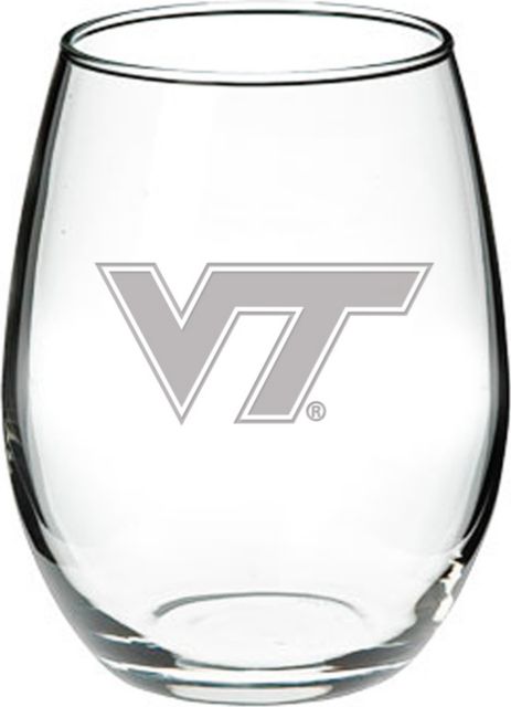 Virginia Tech 21 oz. Stemless Wine Glass
