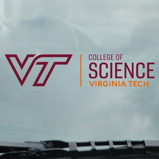Virginia Tech School of Science Cling Decal