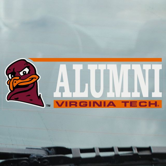 Virginia Tech Alumni Cling Decal