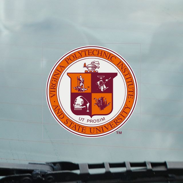 Virginia Tech Cling Decal