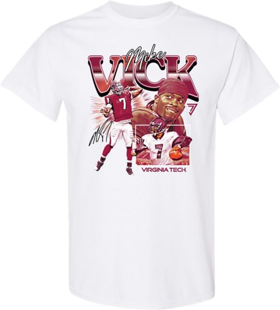 Virginia Tech Football #7 Mike Vick Short Sleeve T-Shirt