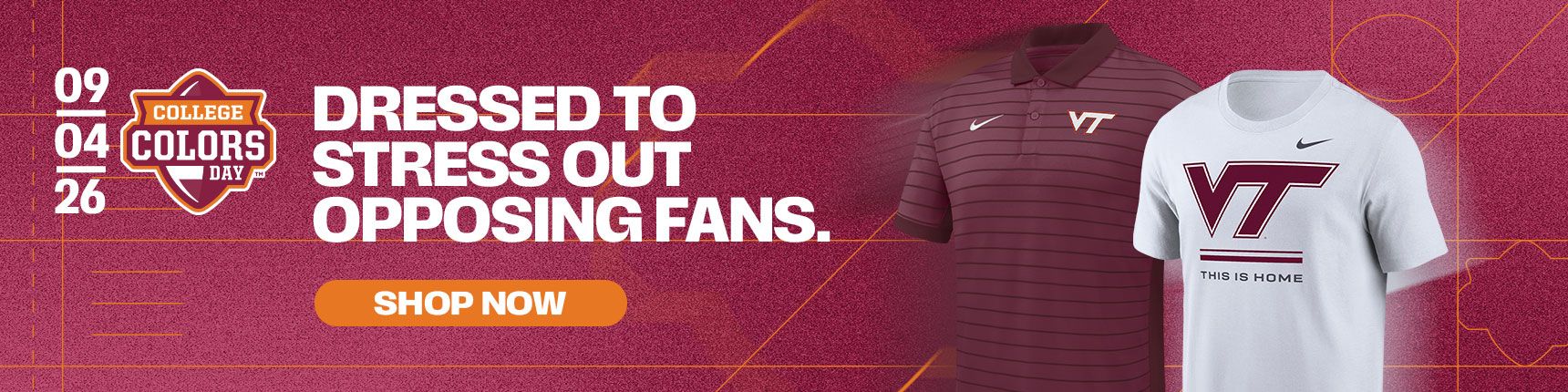Dressed to stress out opposing fans.