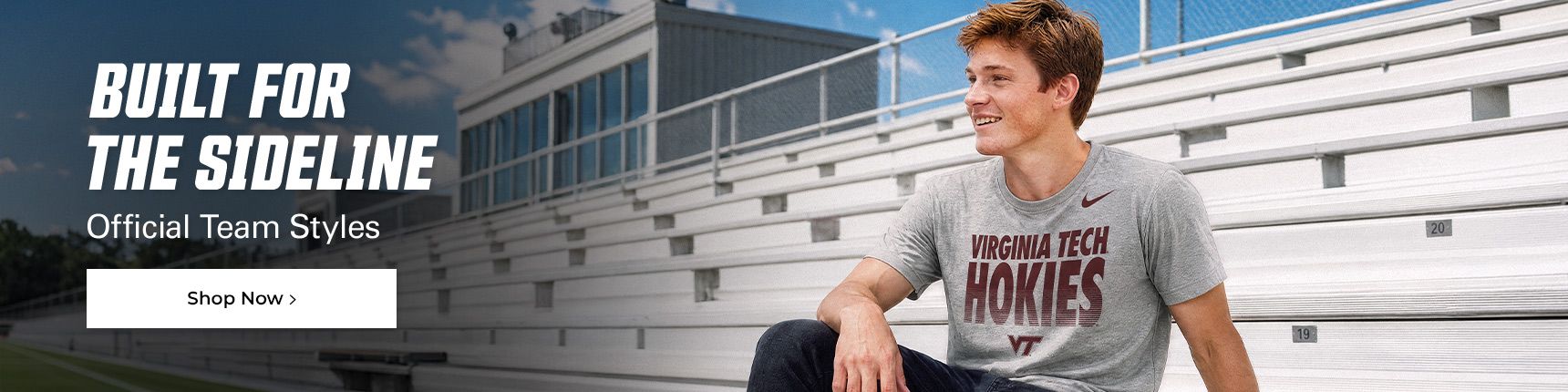 Built for the sideline. Official team styles