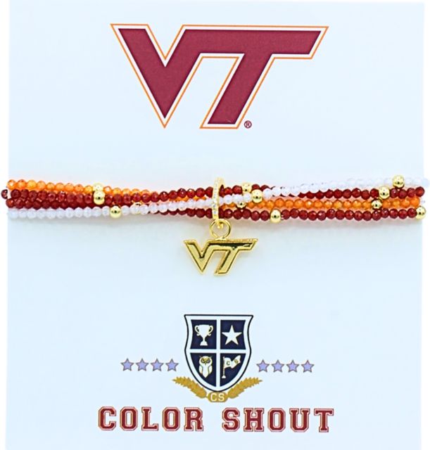 Virginia Tech Gemstone Bracelet Set