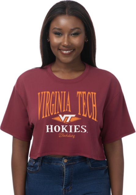Virginia Tech Women's Boxy Cropped Short Sleeve T-Shirt