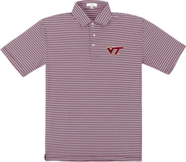 Virginia Tech Performance Stripe Polo