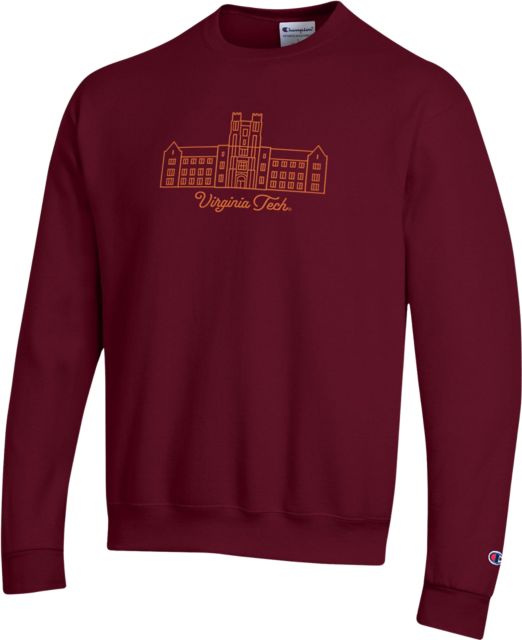 Virginia Tech Burruss Hall Crewneck Sweatshirt